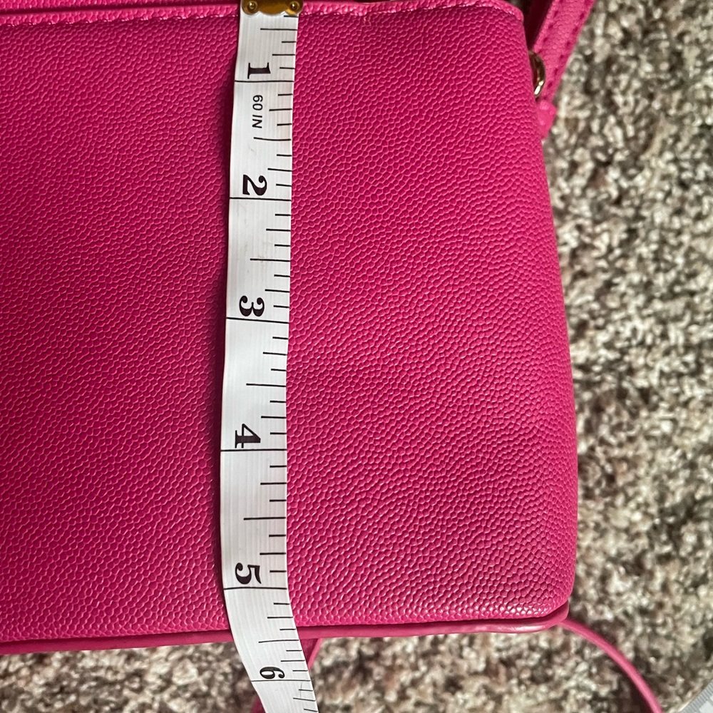 Madison West Hot Pink Mini Bag is NWOT adjustable Strap - Picture 5 of 7